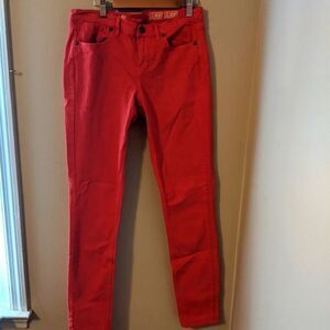 Madewell skinny red jeans 27x32
